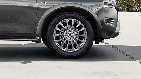 2023 Nissan Armada wheel and tire | Cherokee County Nissan in Holly Springs GA