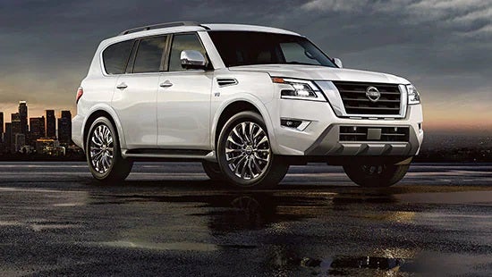2023 Nissan Armada new 22-inch 14-spoke aluminum-alloy wheels. | Cherokee County Nissan in Holly Springs GA