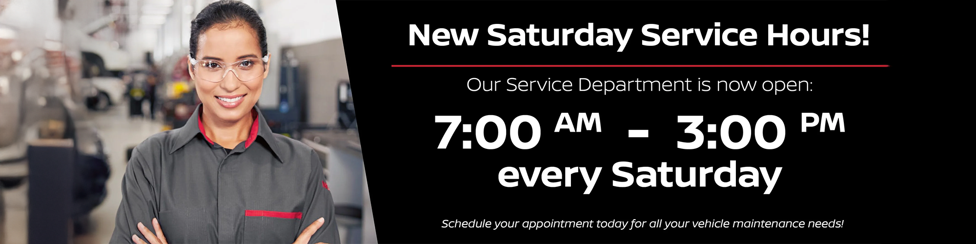 New Service Dept Hours